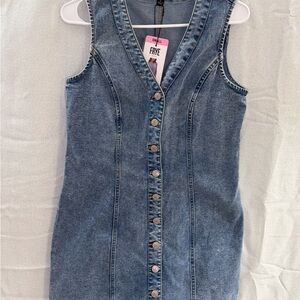 Frye Blue Denim Sleeveless Dress size small